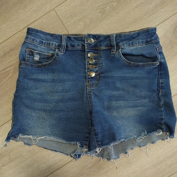 Bleu Pants - Denim Blue Women's Shorts